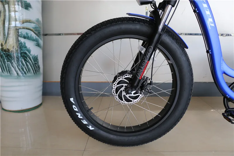 7 Speed 3 Wheel Electric Tricycle 24 Inch 48V 500W Fat Tire Electric Trike For Adult