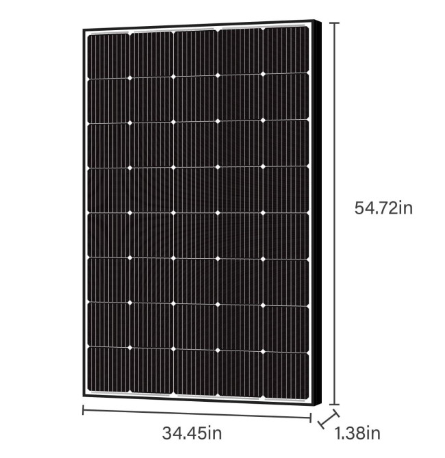 250W 15V Monocrystalline Flexible Solar Panel for RV Marine