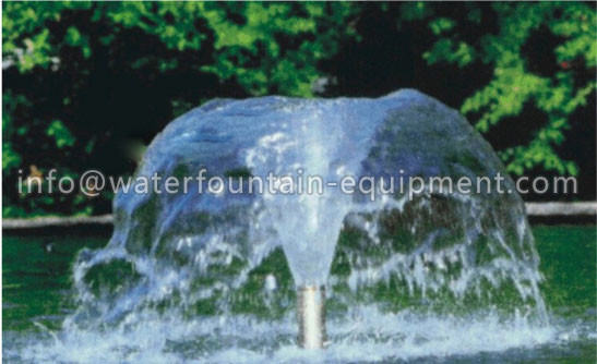Morning Glory Pool Fountain Heads , Water Feature Fountain Heads Cone Shape Cover