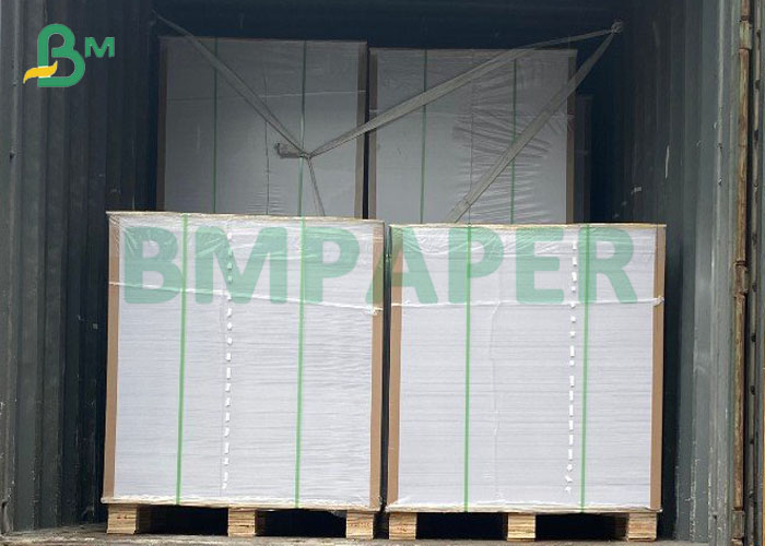 80# 100# C2S Coated Silk Matte Text And Cover Paper Sheets 25 * 38 Inches