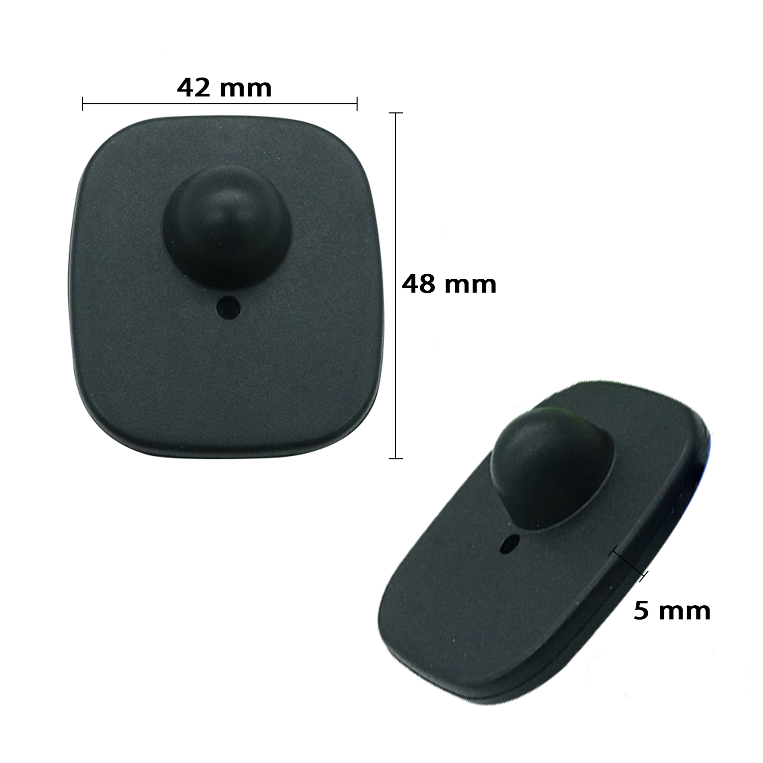 Green Small Square Retail Store EAS 8.2MHz RF Security Hard Tag