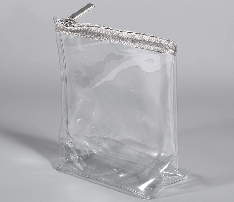 Fold Up Cosmetic Bag EVA Pouch OEM Promotional Heat Seal Sewing Zipper