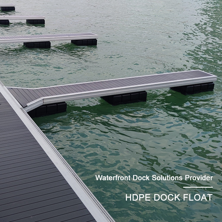 350kgs/M2 Loading Capacity LLDPE Floater For ALuminum Alloy Floating Bridge Dock Construction Marina Floatng Pontoon Use