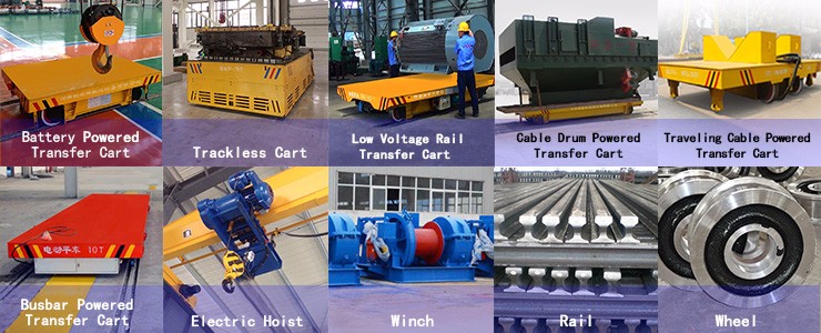Steel Plant Aluminium Coil Motorized Rail Transfer Carriers