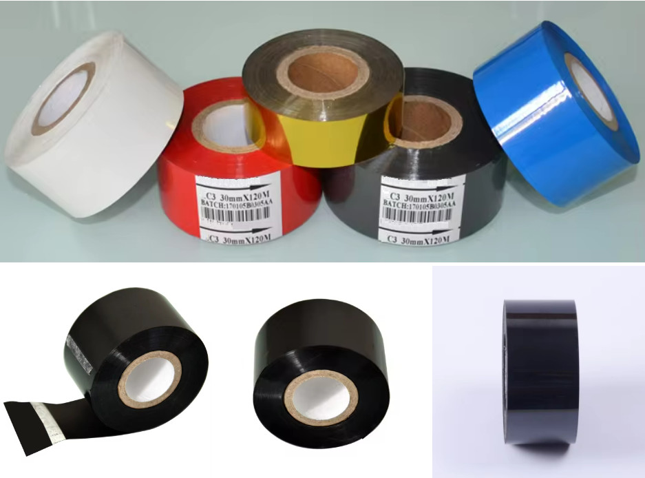 Hot coding foil HC3 SCF900 25mm 30mm *100M black hot stamping ribbon for HP241B HP241 date printer