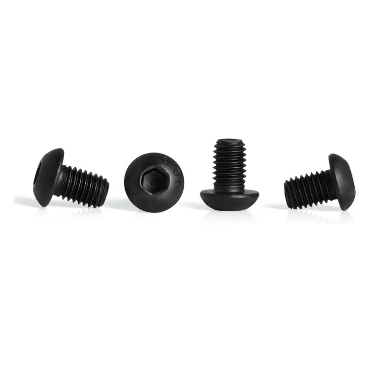 DIN7380 M6 Black Oxide Hex Socket Head Cap Tornillo Bolt Allen Button Head Bolts 8mm-70mm