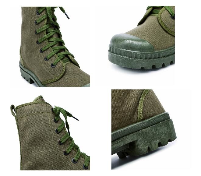 Canvas Cotton Combat Tactical Boots Army Soldier Military Training Shoes