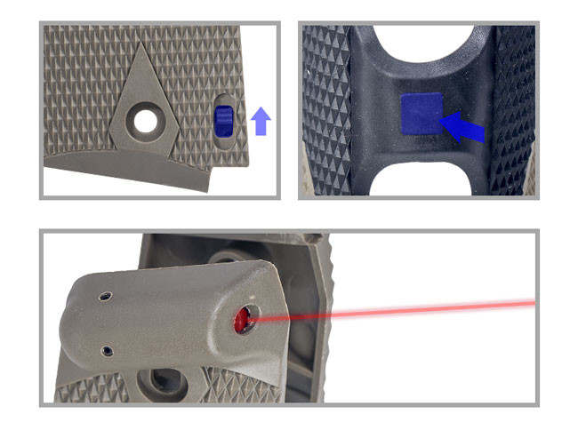 Airsoft Outdoor Game Laser Hunting Scope GBB 1911 Compact Laser Grip Series