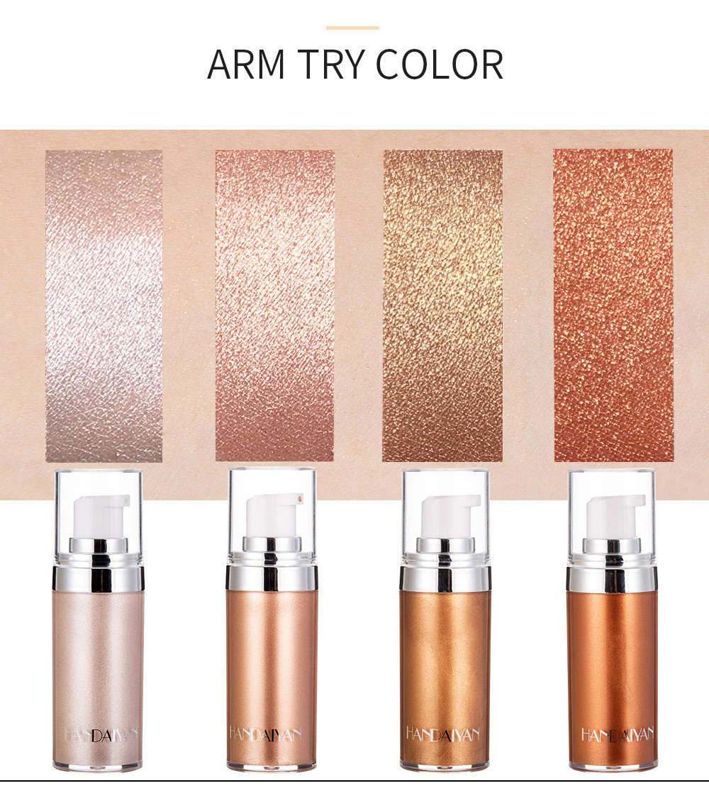20ml Face And Body Luminizer Highlighter Cream Liquid Bronzer Illuminator Glow Glistening Makeup Foundation