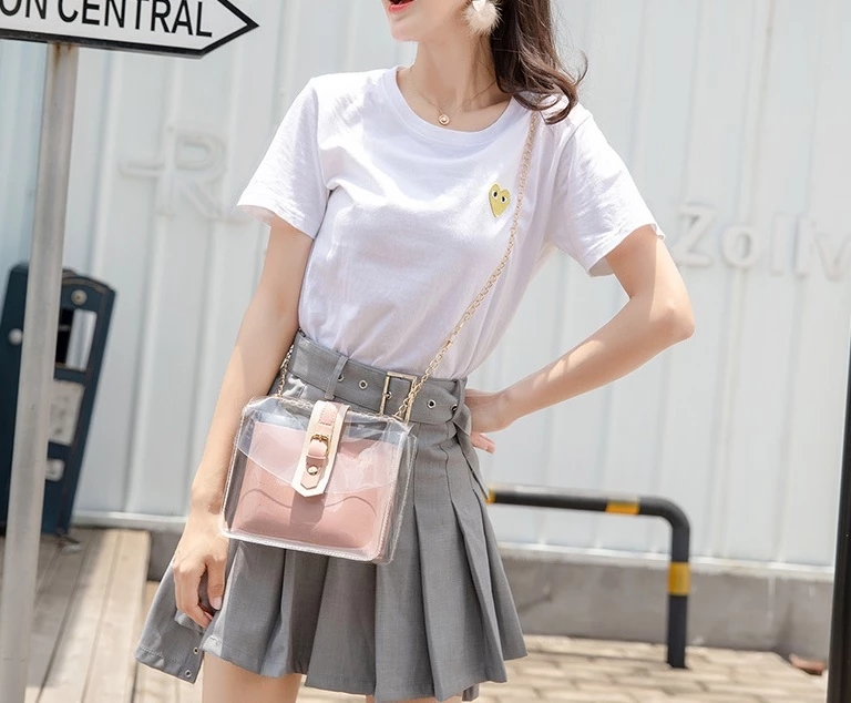 Summer Transparent Clear PVC Jelly Shoulder Bag