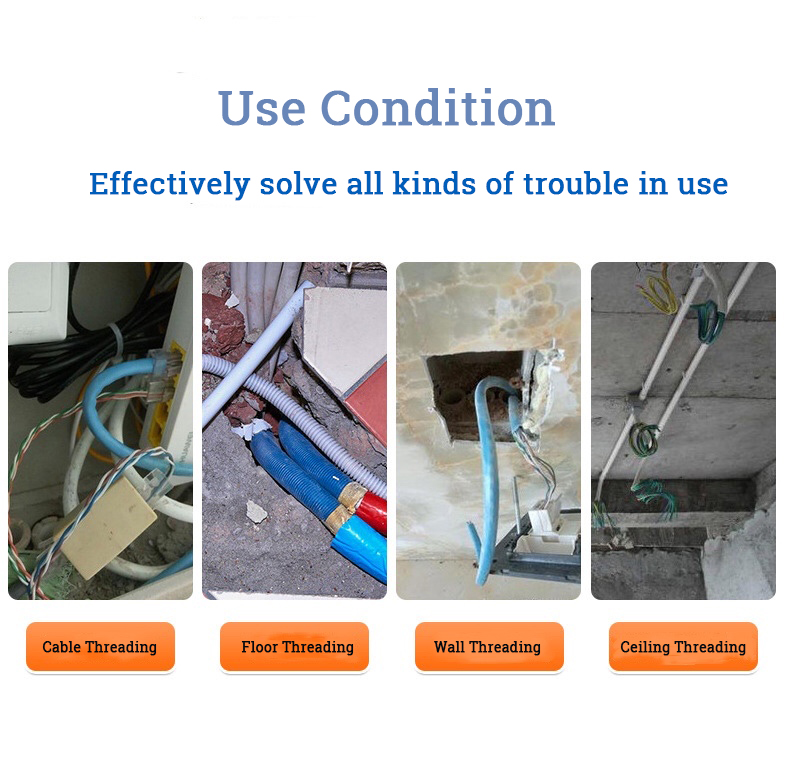 Pull Wire Fish Tape Nylon Cable Push Puller Electric Wire Puller Machine