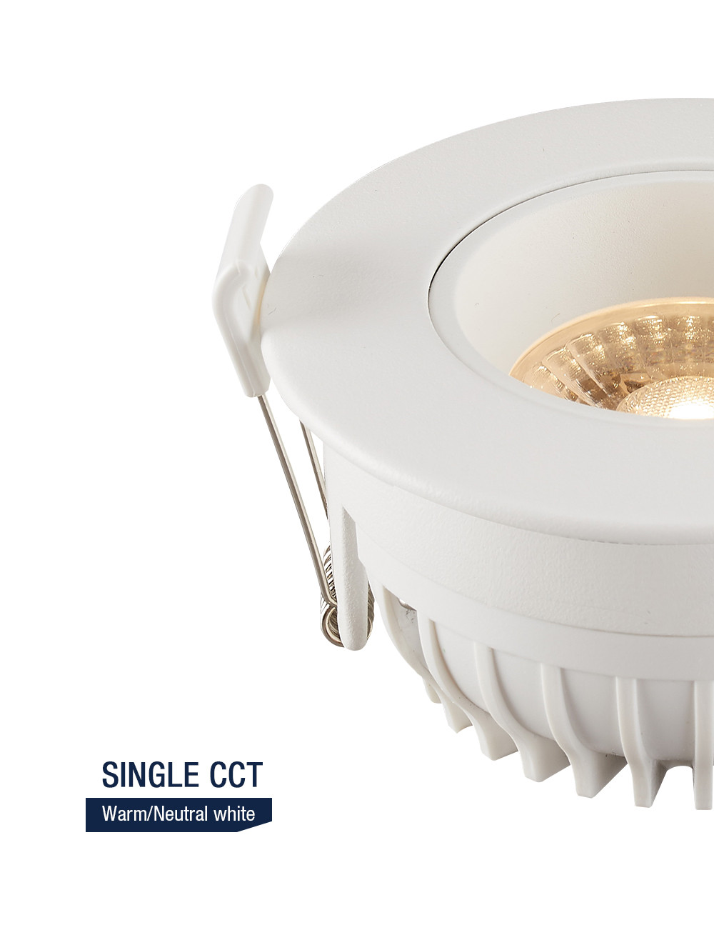 Practical Ra95 LED Downlight Tilt Dimmable , Fliker Free 8W COB LED Downlight