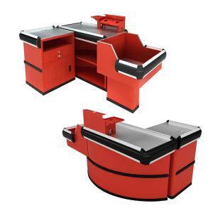 Buy cheap Customized Size Color Logo Supermarket Cash Counter Grocery Checkout Counter product
