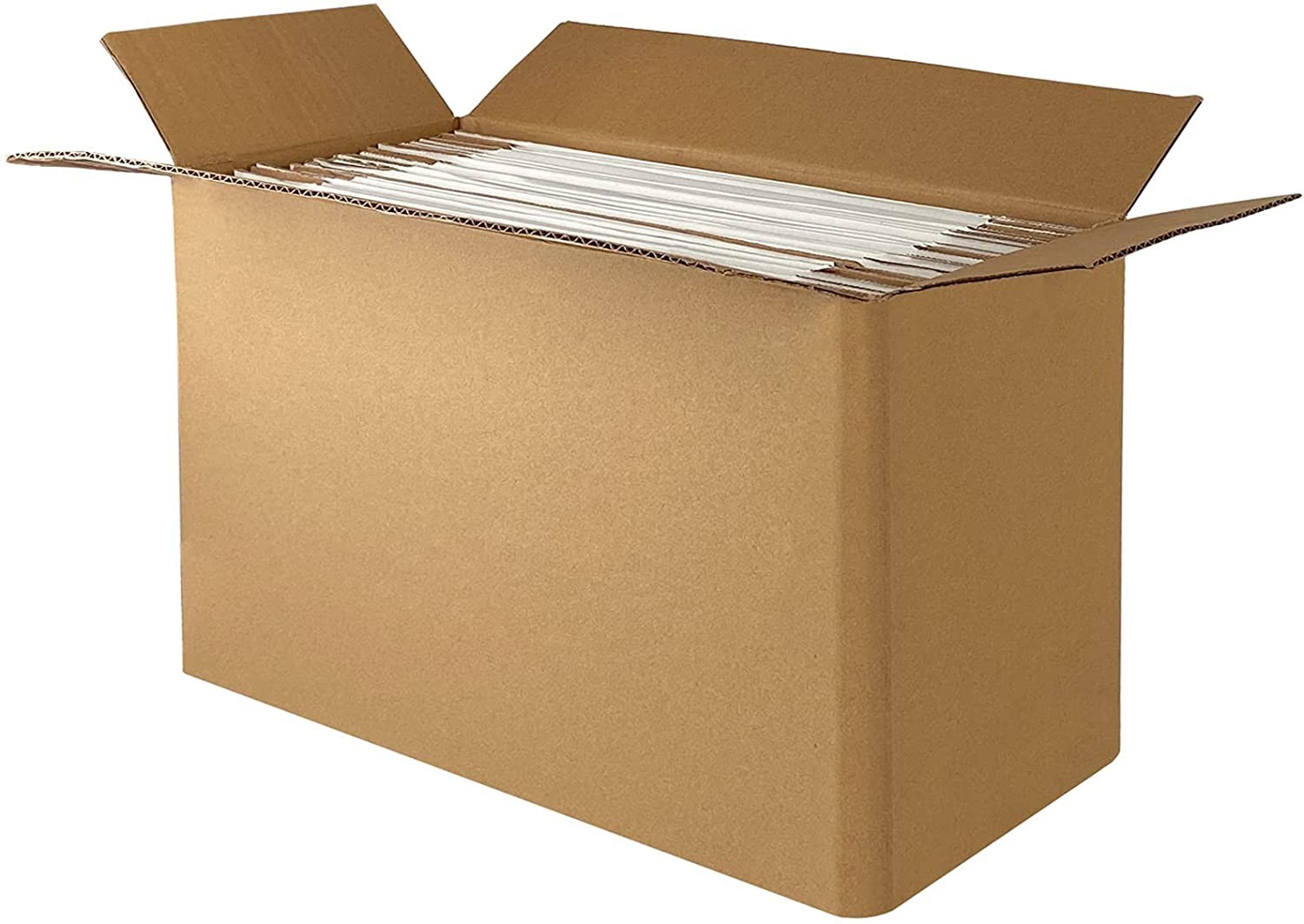 Shipping Boxes 12x9x3 inches White Kraft Corrugated Cardboard Box Mailing Box