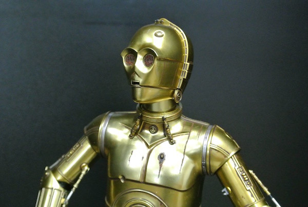 Gold C3PO Robot Star Wars Characters Toys His Eyes Can Give Out Light