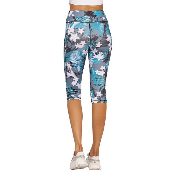 Senda Sustainable Women Yoga Green Short Length Gym Leggings