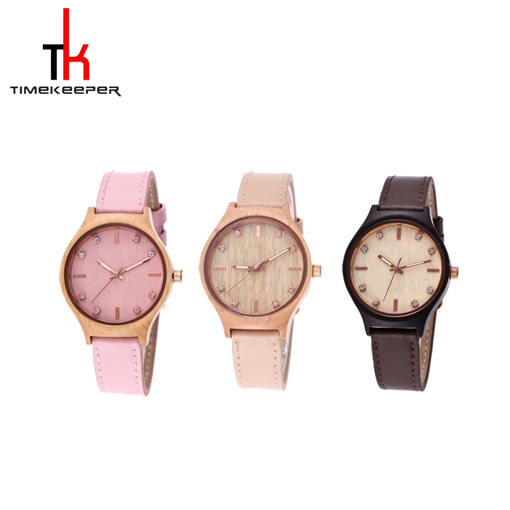 Water Resistant Modern Wood Watches Unisex Custom Design And Logo