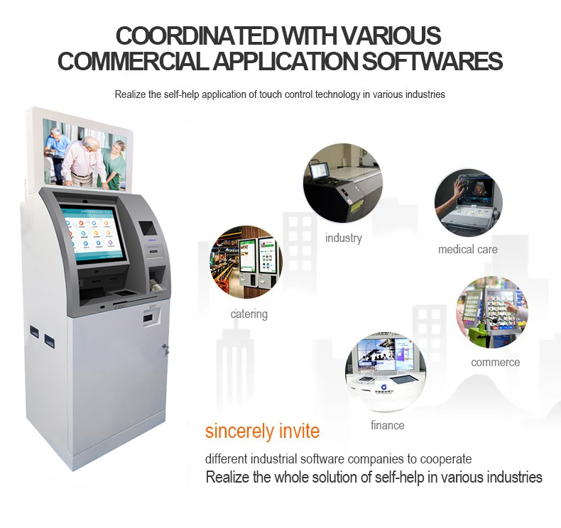 Oem Odm Touch Screen Document Scanning Copying And Printing Self Service Print Terminal Kiosk