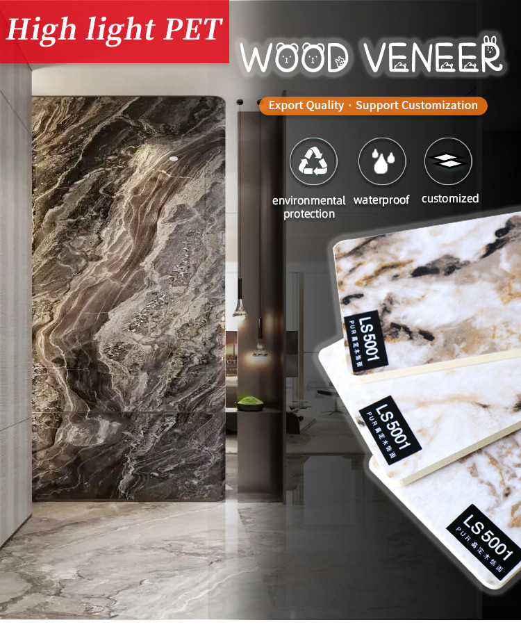 Eco Friendly Formaldehyde Free Marble Interior Decoration Wall Panel Bamboo Charcoal