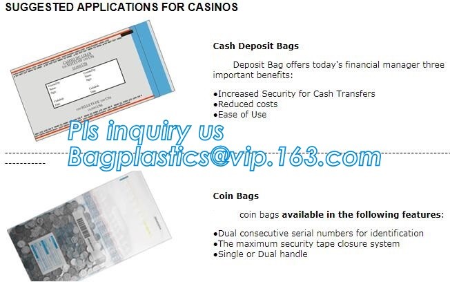 Security plastic bag with adhesive tape for cash, plastic money bag, Security Money Cash Bag For Airport/Bank and police