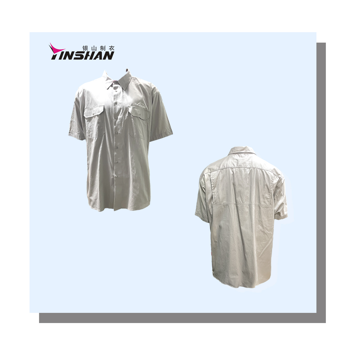 100% Polyester Unisex Work Clothing For Engineers Uniform Breathable