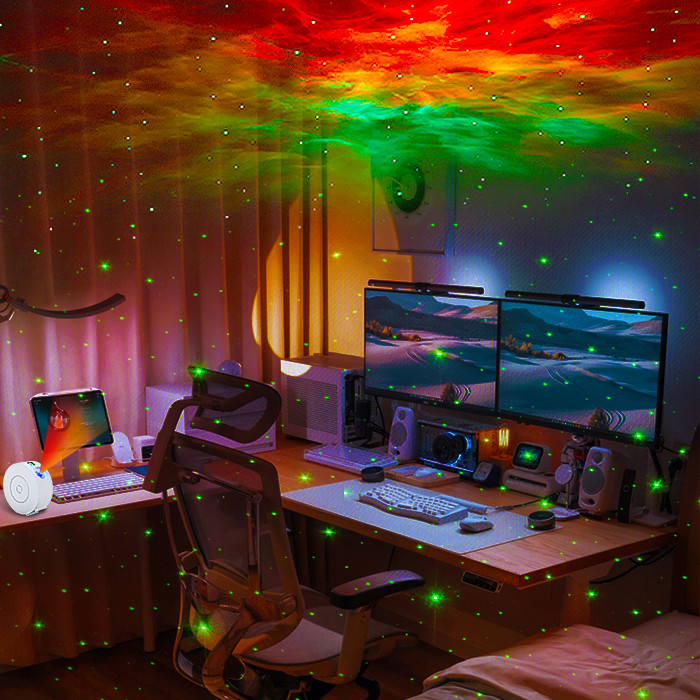Rotatable WiFi Nebula And Star Projector , Adjustable Skylight Space Projector