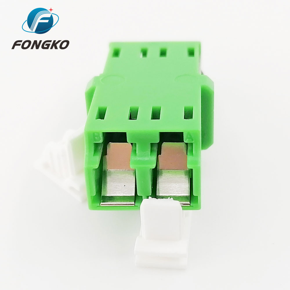 SM Duplex LC APC Fiber Optic Adapter Without Flange