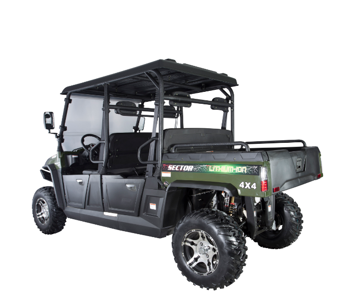72v Electric Side by Side UTV 4 Seater Driving Type 4WD Differential Lock Unequipped