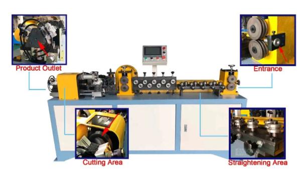 380V 50Hz Tube Straightening Cutting Machine , Aluminum / Copper Tube Straighten