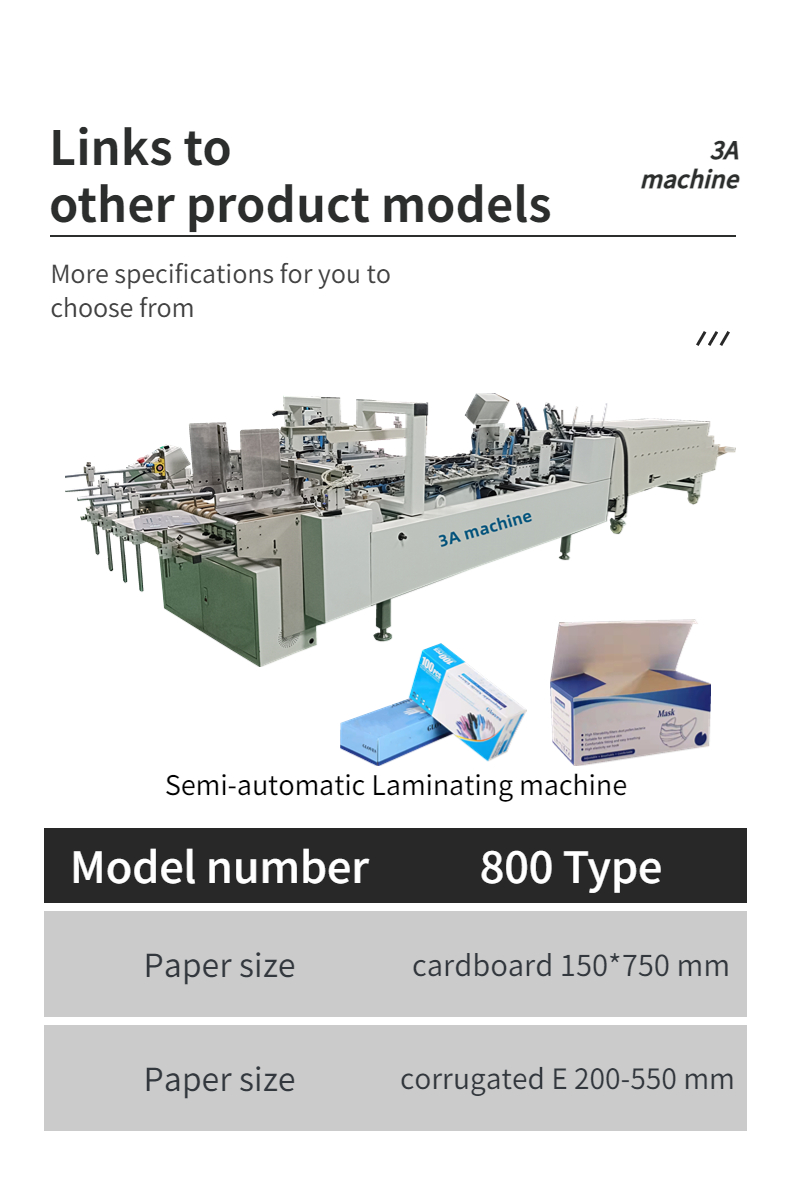 Cardboard Paper 200g-650g 6 Corners Folder Gluer Machine for 4 Corner Box Folding