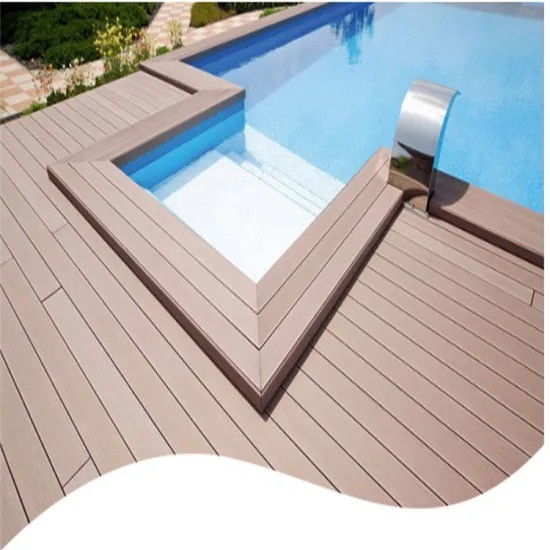 P9H Plastic Durable Waterproof Interlocking WPC Synthetic Teak Deck