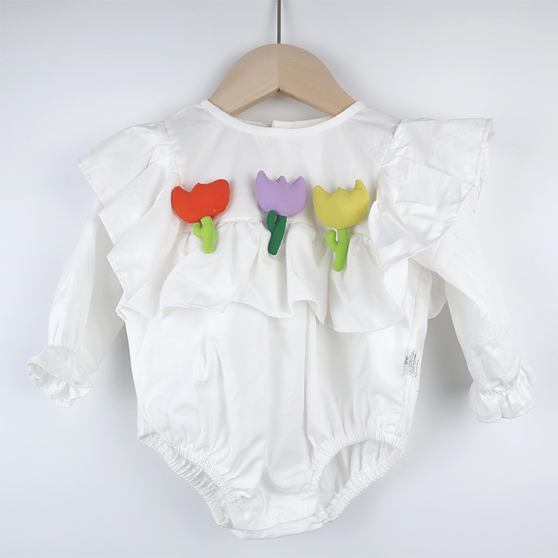 summer lovely organic 100% cotton infants Toddlers newborn baby gril romper baby clothes toddler clothing