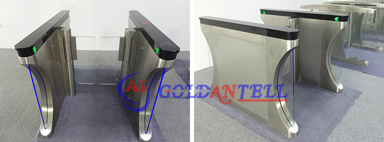 NFC Cards Speed Gate Turnstile Bidirectional Optical Turnstile Flap Gate