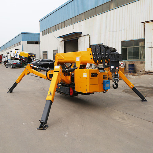 3 Ton Remote Control Elevator Crawler Cranes ZHONGMEI Small Hydraulic Spider Crane