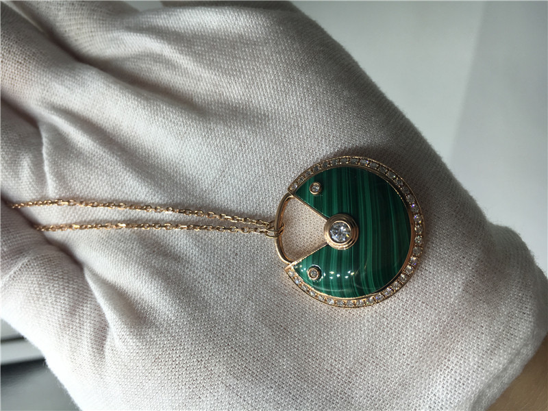 Malachite High End Custom Jewelry Amulette De Necklace For Women