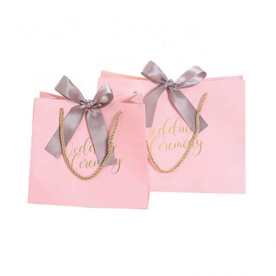 Gift White Cardboard Shopping Bag For Jewelry Clothing Shoes Packaging Custom Printed