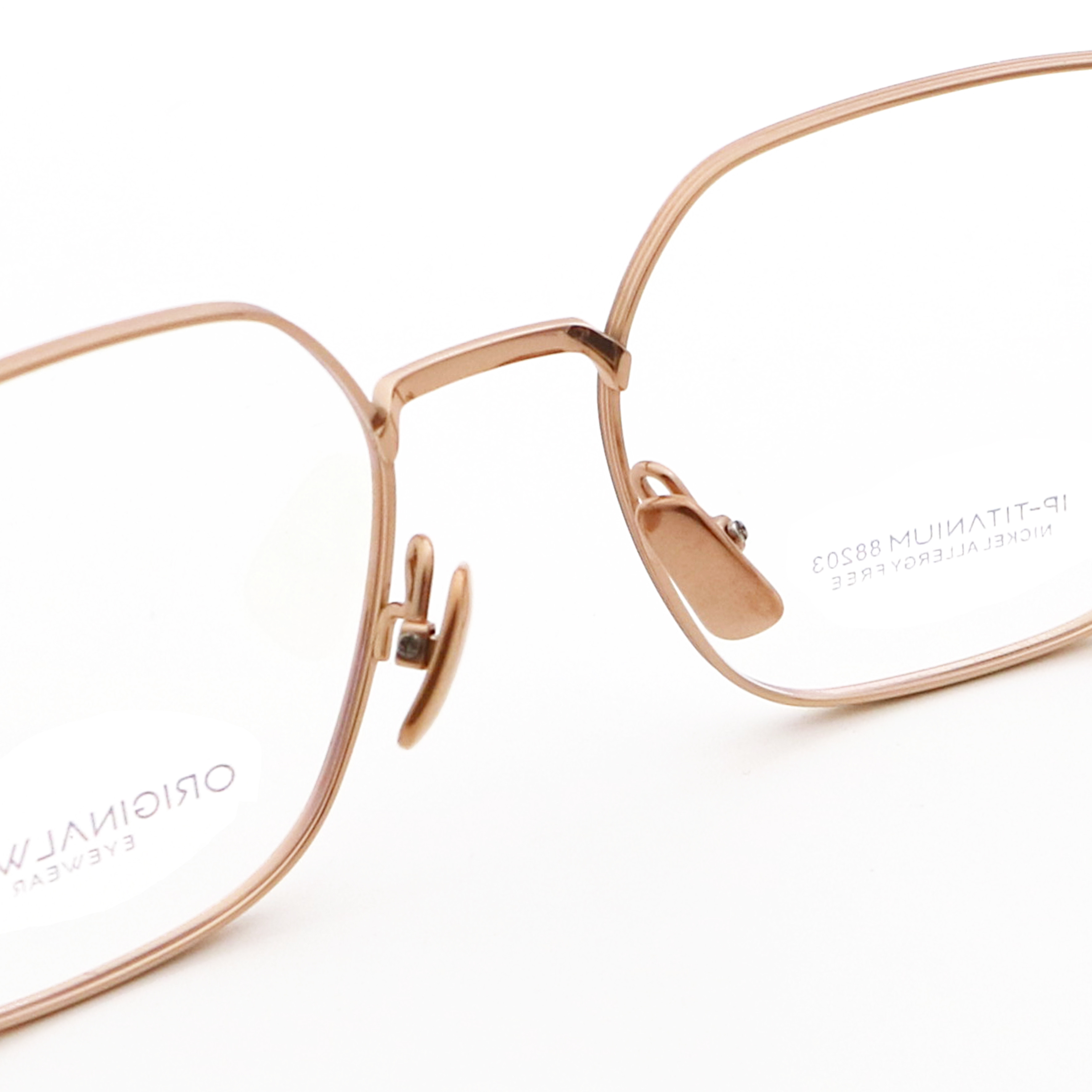Fashion Designer IP Plating Pure Titanium Optical Frames 88203