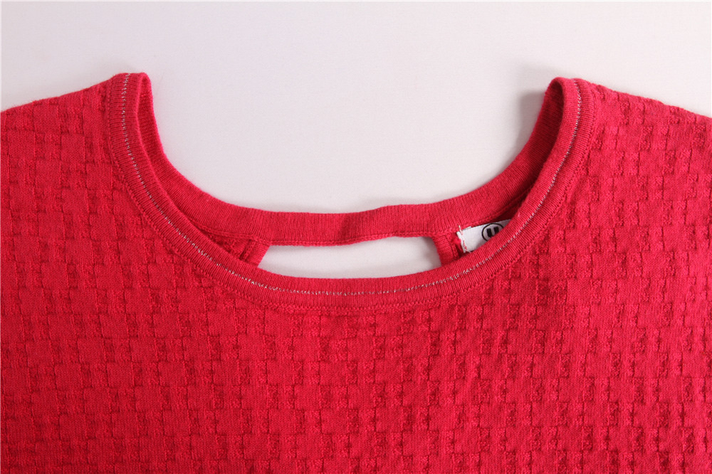18% Polyamide Ladies Loose Knitted Sweater Pullover Long 46/48