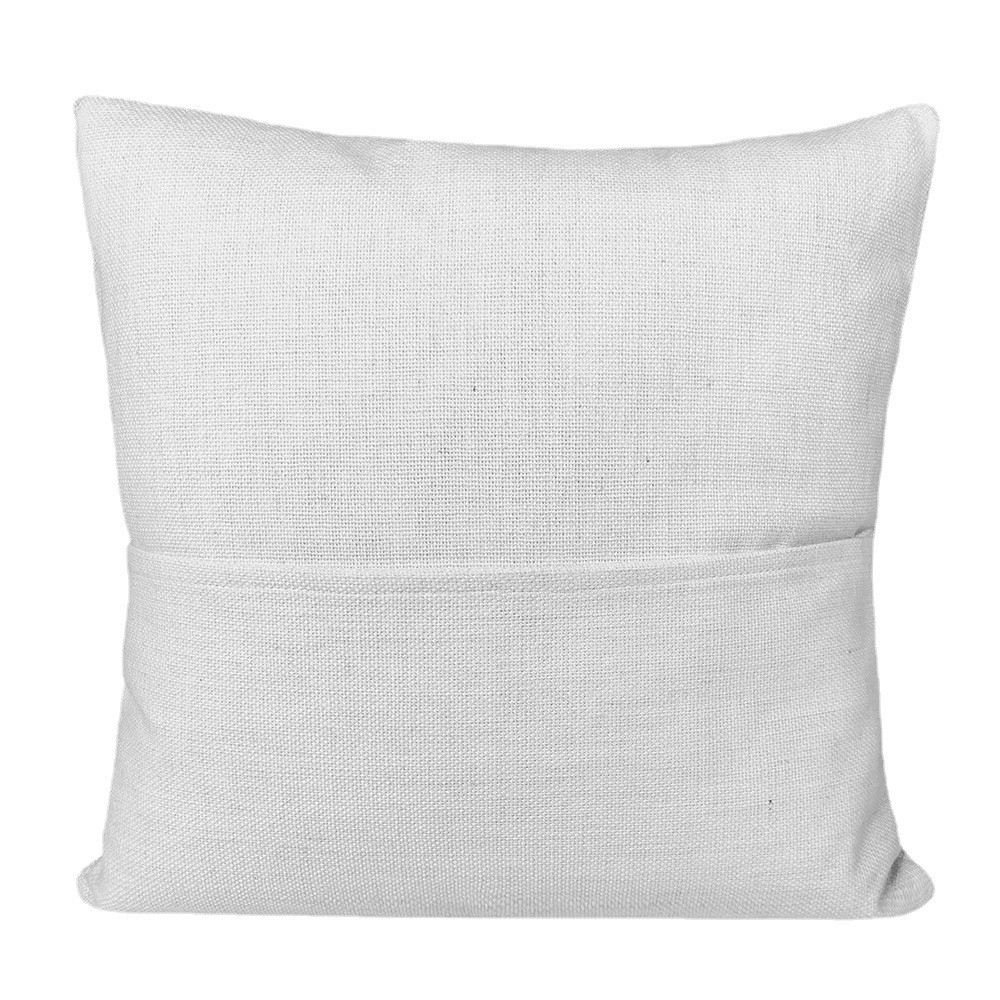 Soft Eco Friendly Linen Sublimation Blank Pillow Case Blank Pocket Cushion Covers