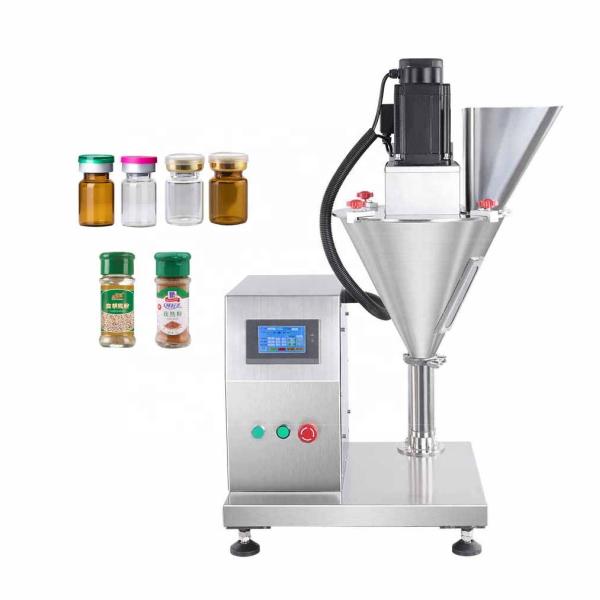 Semi-Auto 5g to 5L Milk Powder Spice Auger Filler Jar Can Coffee Machine 200ml and 500ml Volume Options for Bottles