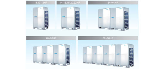 Olyair VRF System V5 X a large capacity from 8HP up to 88HP