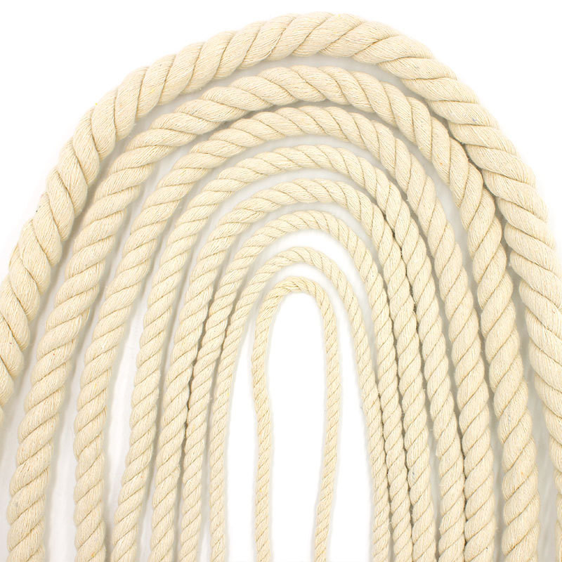 Marine 3 Strand Polyester Rope Twisted 550 Pounds Cotton Boat Rope