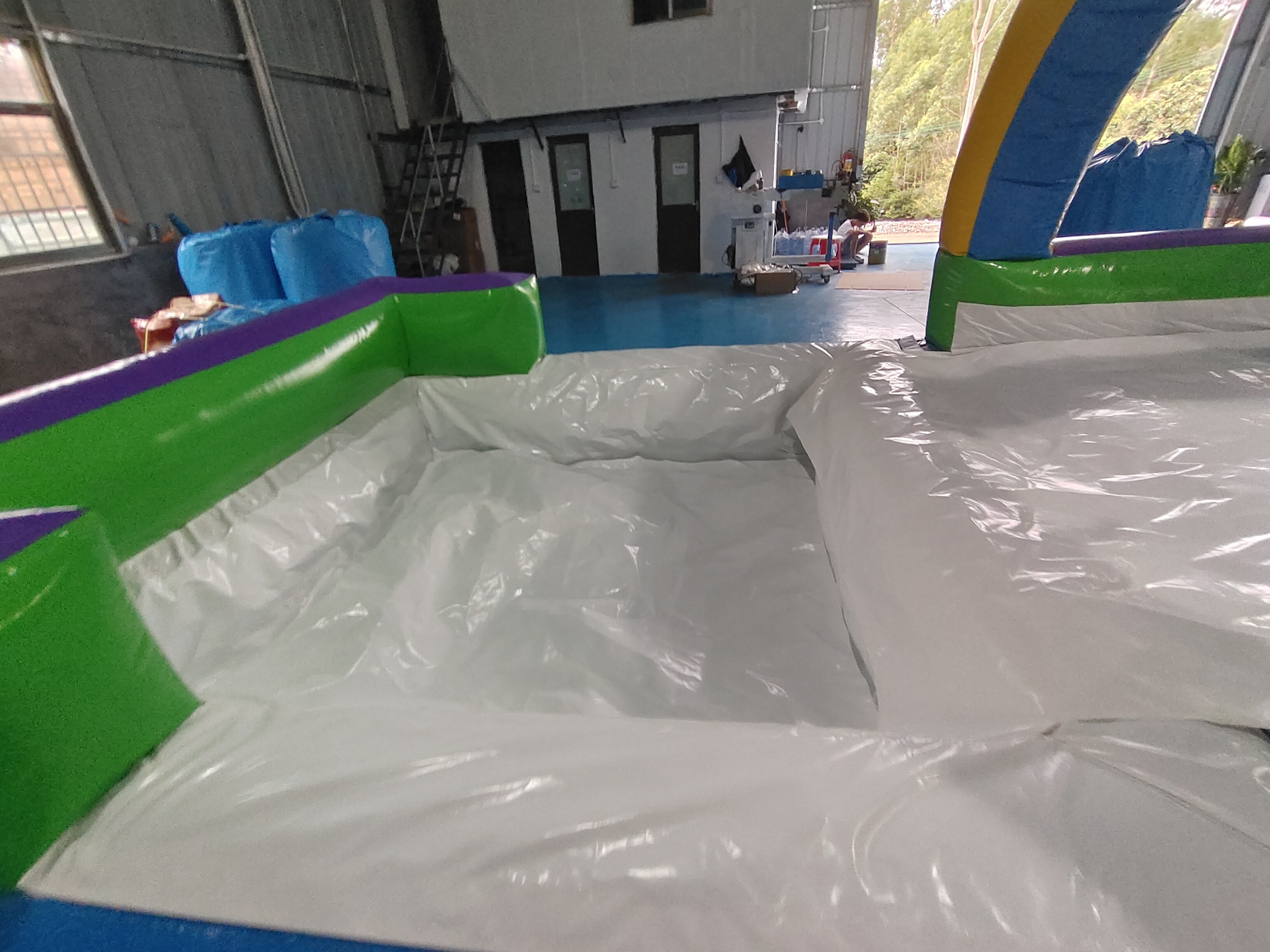 OEM/ODM Commercial Inflatable Water Slides Inflatable Water Slip With Pool