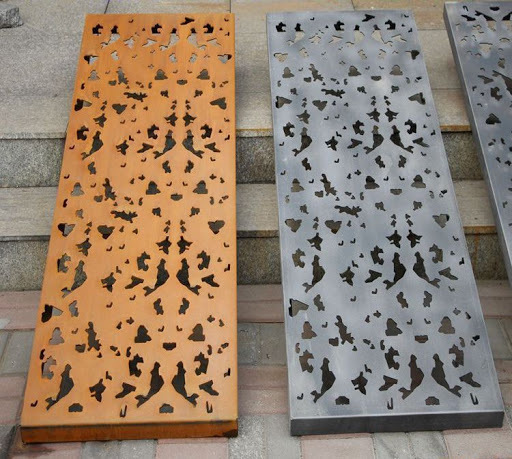 Customizable Metal Decorative Panels Corten Steel Privacy Screens Weather Proof