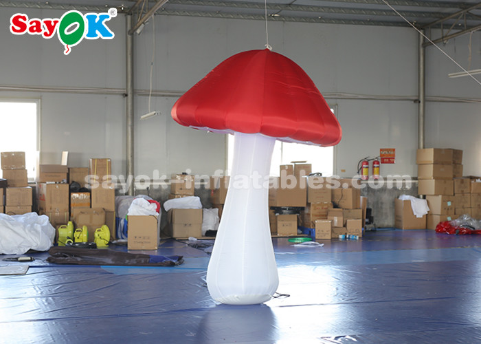 2.5m Height Inflatable Lighting Decoration Blow Up Mushroom For Events