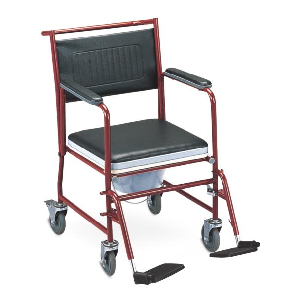 Plastic Bariatric Wheelchair With Toilet Facility , GT-FS691-6 Shower Transport