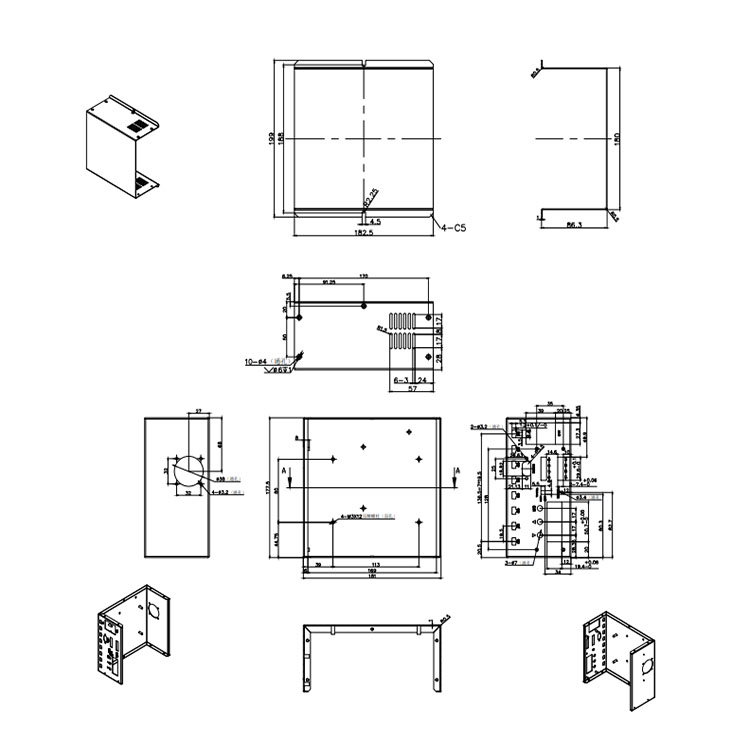 1.5mm 1.0mm Thickness Electrical Cabinet SPCC Enclosure Distribution Box Metal Electric Panel Box for Electrical Engineering