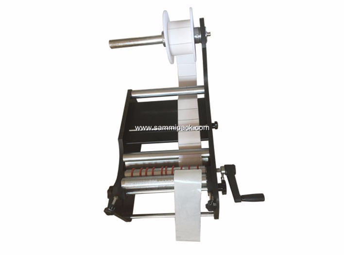 Manual Adhesive Sticker Packaging Labeling Machine For Round Bottles