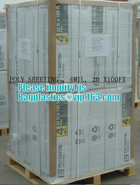 PE packing bag for Asbestos fibers, large size thicker LDPE asbestos remove bags, Large Asbestos Waste Removal Bags, pac