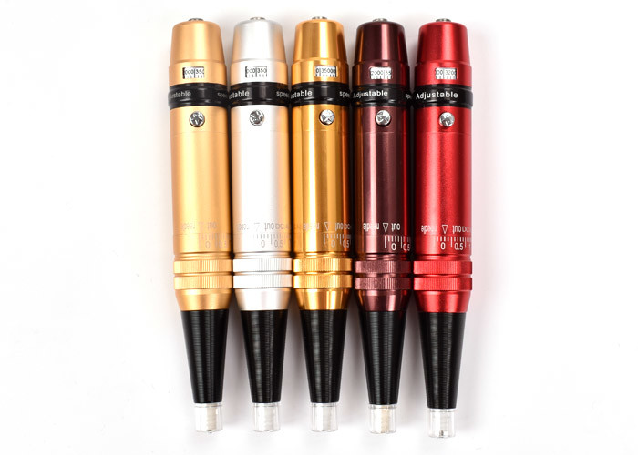 Red PMU Permanent Makeup Kit Tattoo Eyebrow Machine Aluminum No Flying Needle